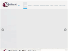 Tablet Screenshot of pro-systems.com
